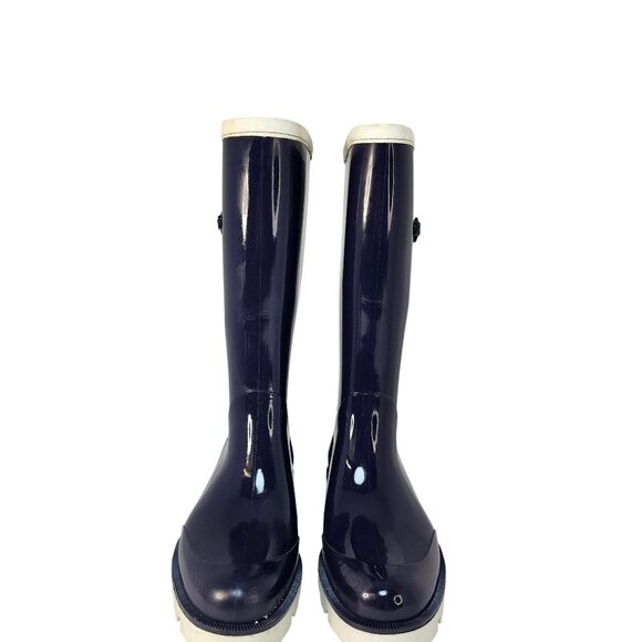 Gucci Horsebit Rubber Rain Boots – Navy & White – Size 37 IT – Pre-Loved - Picture 4 of 10